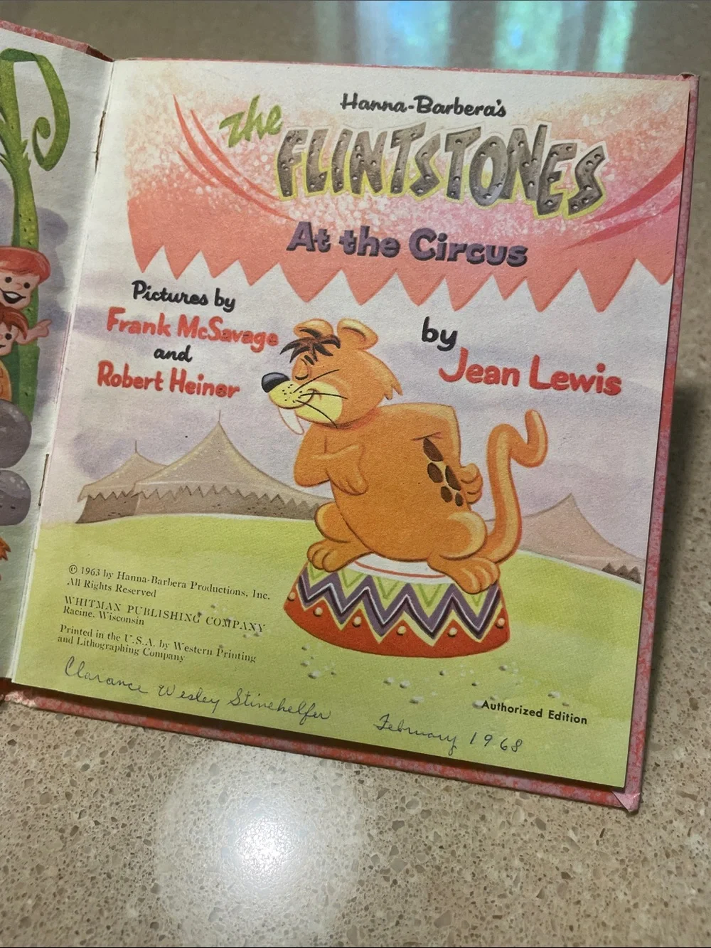 The Flintstones: At the Circus — Kids Book (Pink)